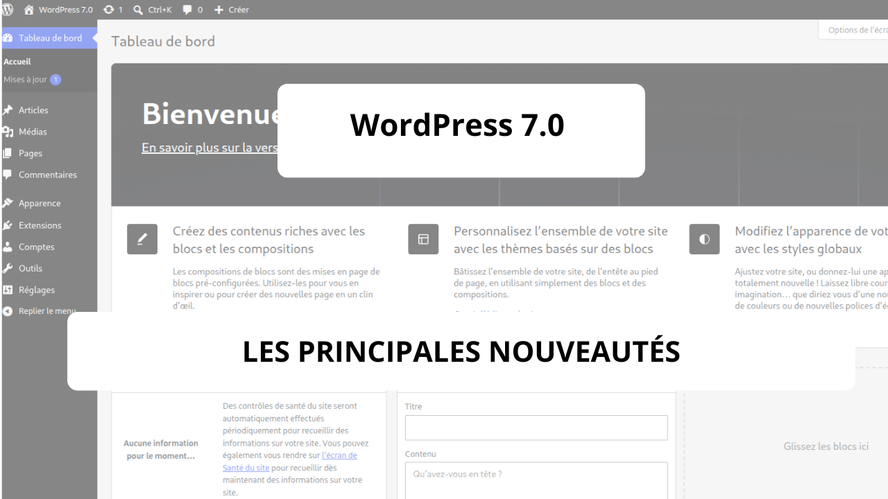WordPress 7.0 est disponible : ce qui change pour vous